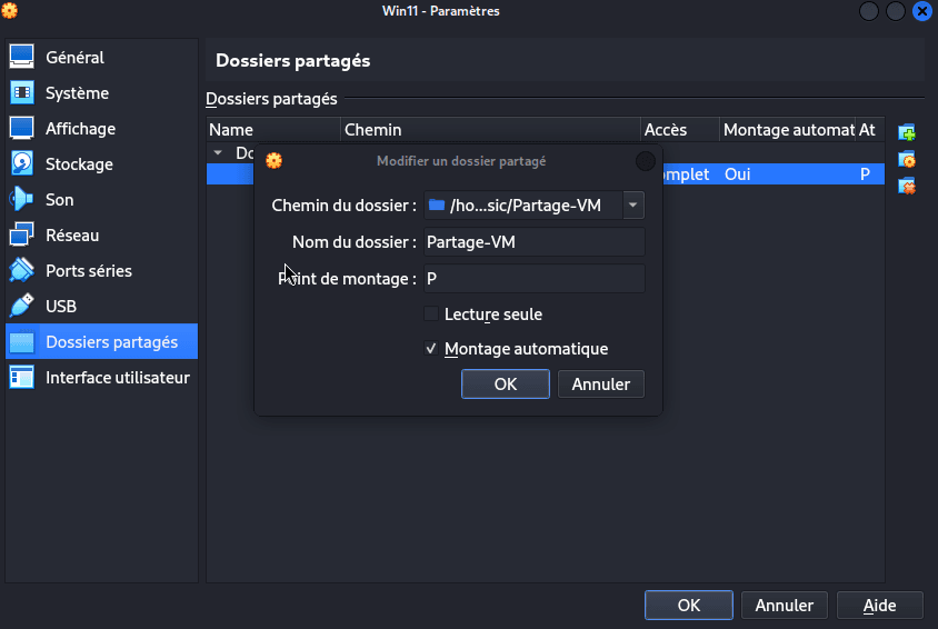 Comment créer un dossier partagé entre votre hôte et votre VM dans VirtualBox