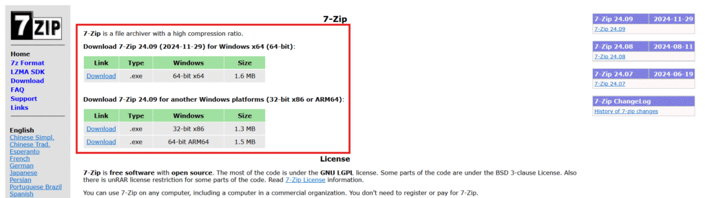 image-3-1024x288 Comment chiffrer un fichier ou un dossier avec 7-Zip